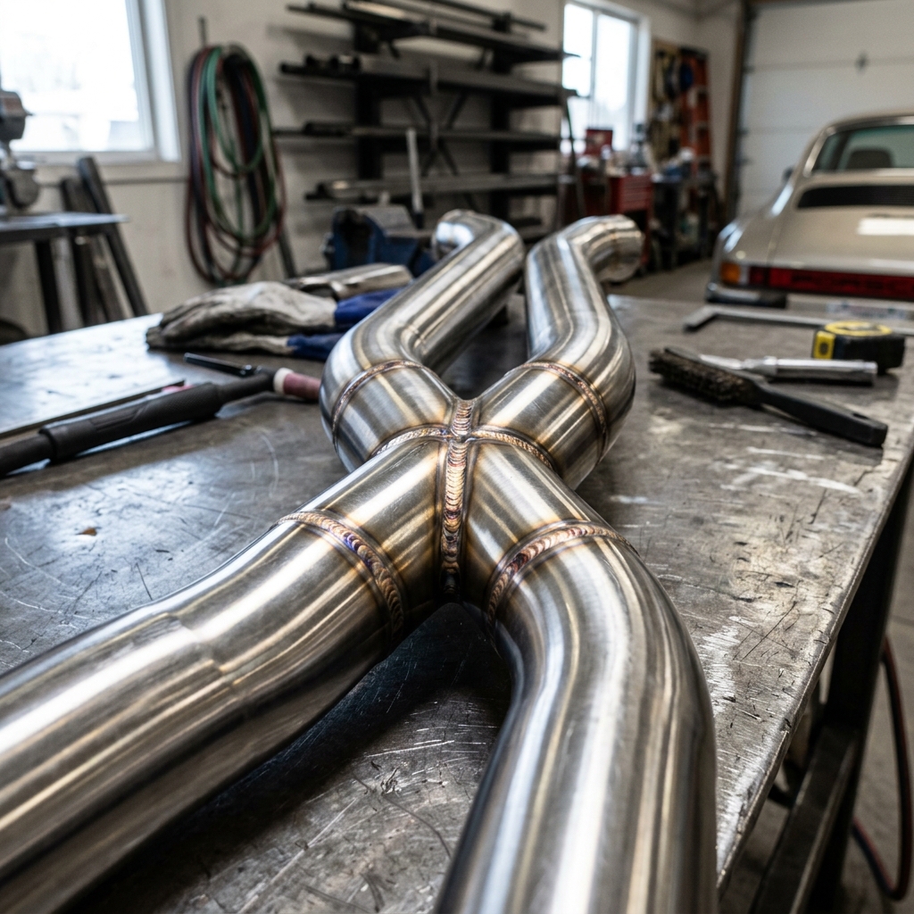 Przepływ gazów przez X-pipe